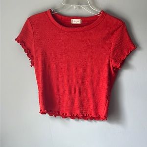 Medium red crop top